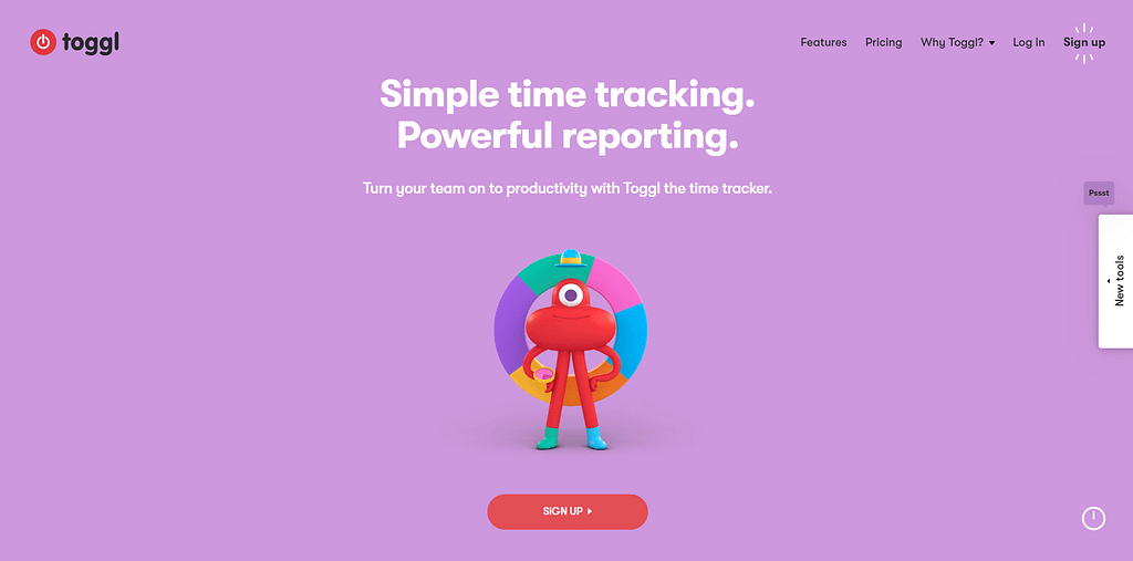 Toggl - Time Tracking Tool - Work from home guide